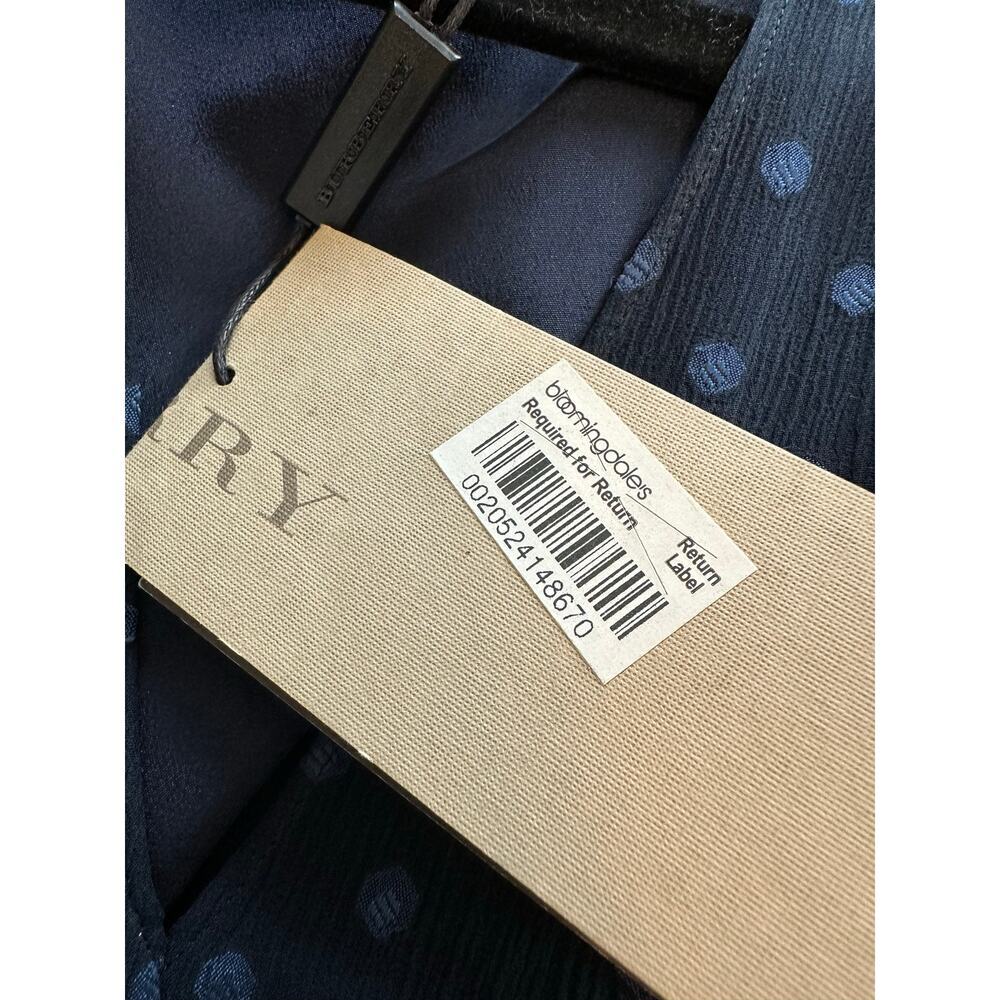 Burberry Brit Dot Pattern Silk Mini Dress Size 2 NWT - Picture 4 of 11